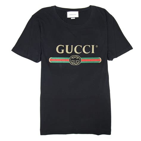 oversize washed t shirt with gucci logo|t shirt gucci original.